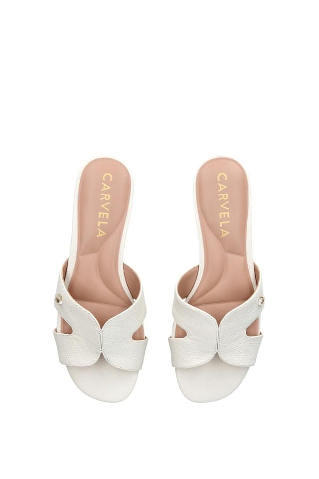 Carvela Carvela Women's 'Seville' Leather Sandals in Cream - 2