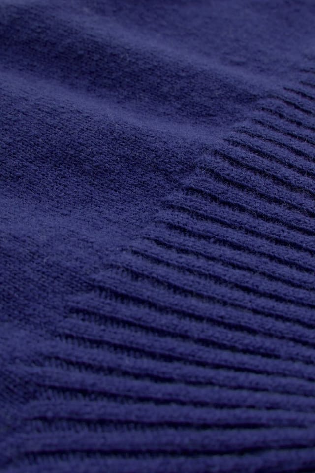 Celtic & Co Celtic & Co Women's Geelong Wool Slouch Turtleneck Sweater in Cobalt - 3