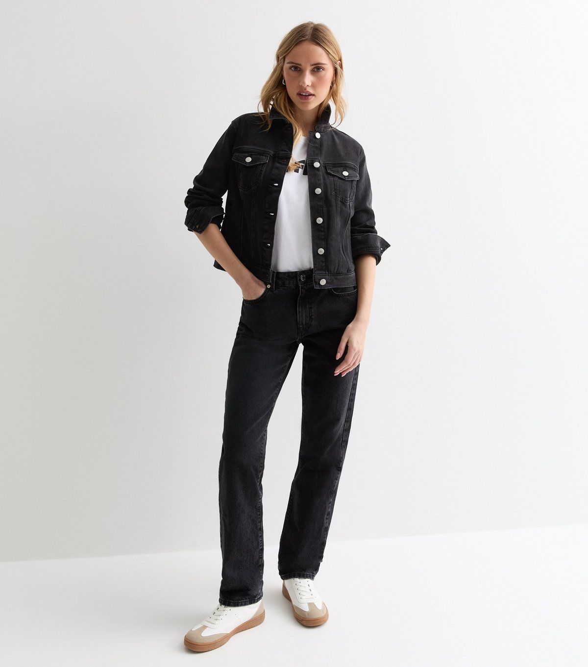 New Look Women's Black Denim Jacket New Look - 3