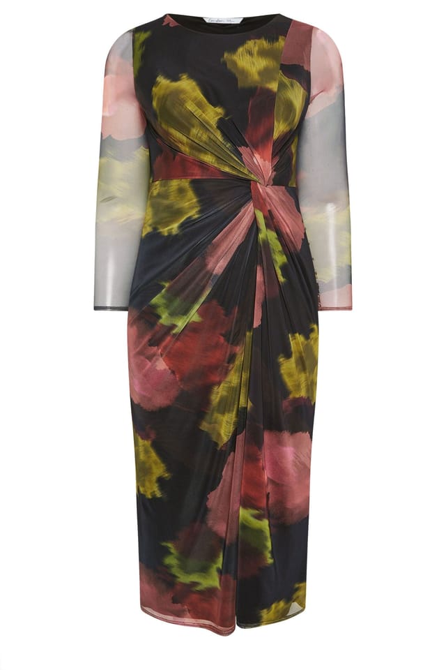 Yours Yours Women's Abstract Knot Maxi Dress - 2