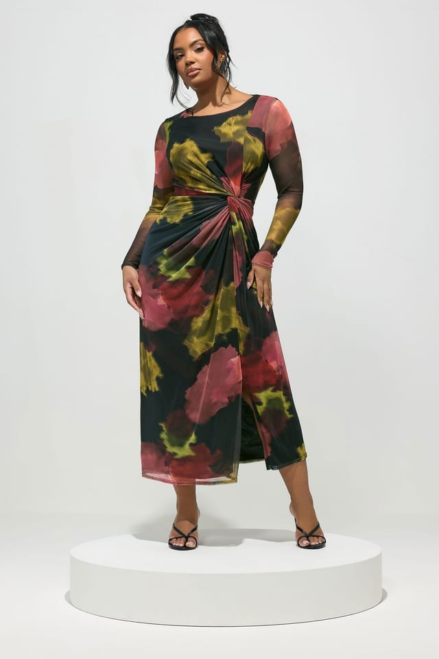 Yours Yours Women's Abstract Knot Maxi Dress - 3