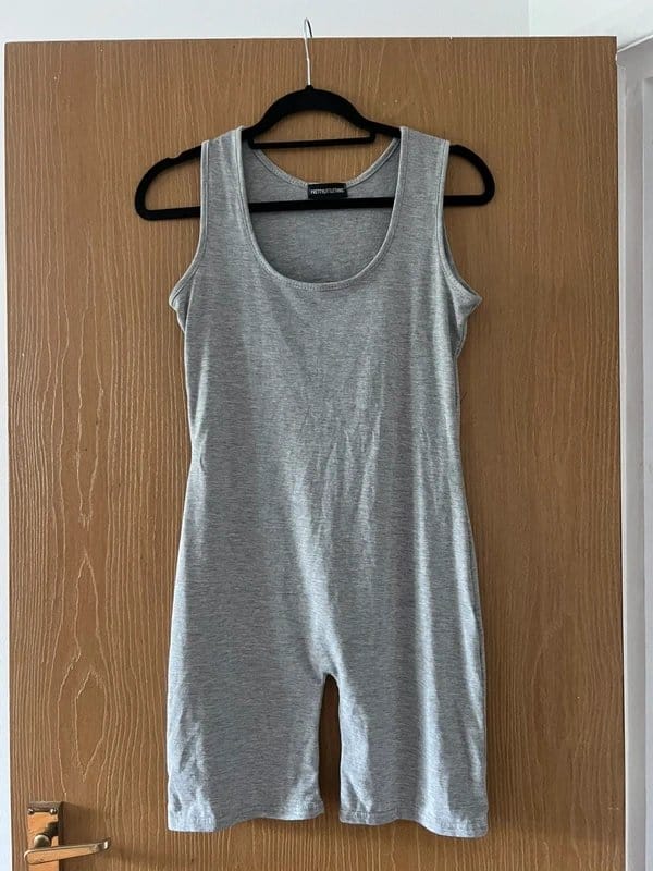 PLT Grey Cotton Romper
