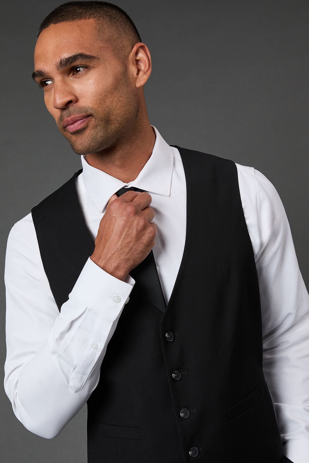 Burton Burton Men's Black Essential Waistcoat - 3