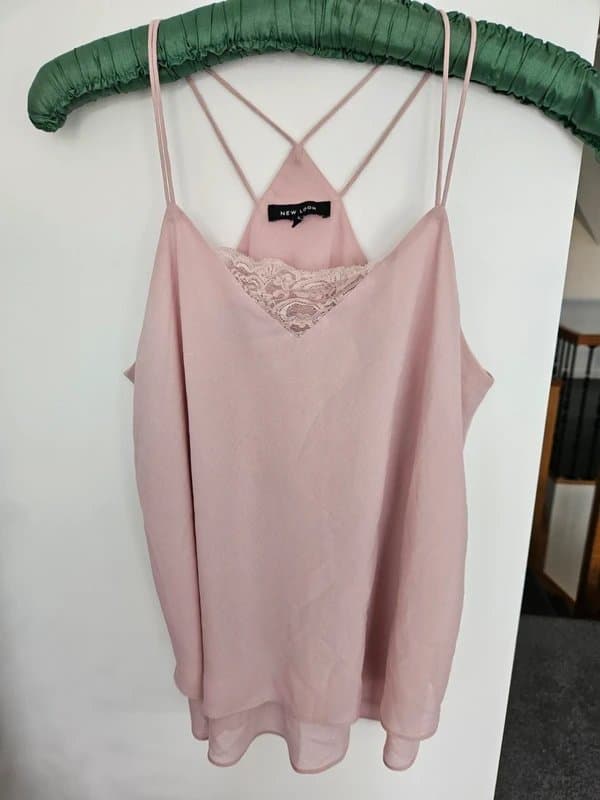 New Look Blush pink cami top uk 12