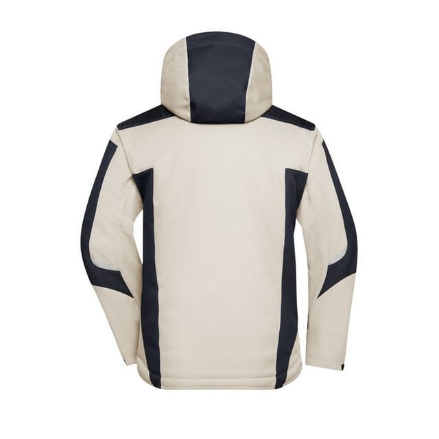 James and Nicholson James and Nicholson Men's Craftsmen Strong Soft Shell Jacket in Stone - 2