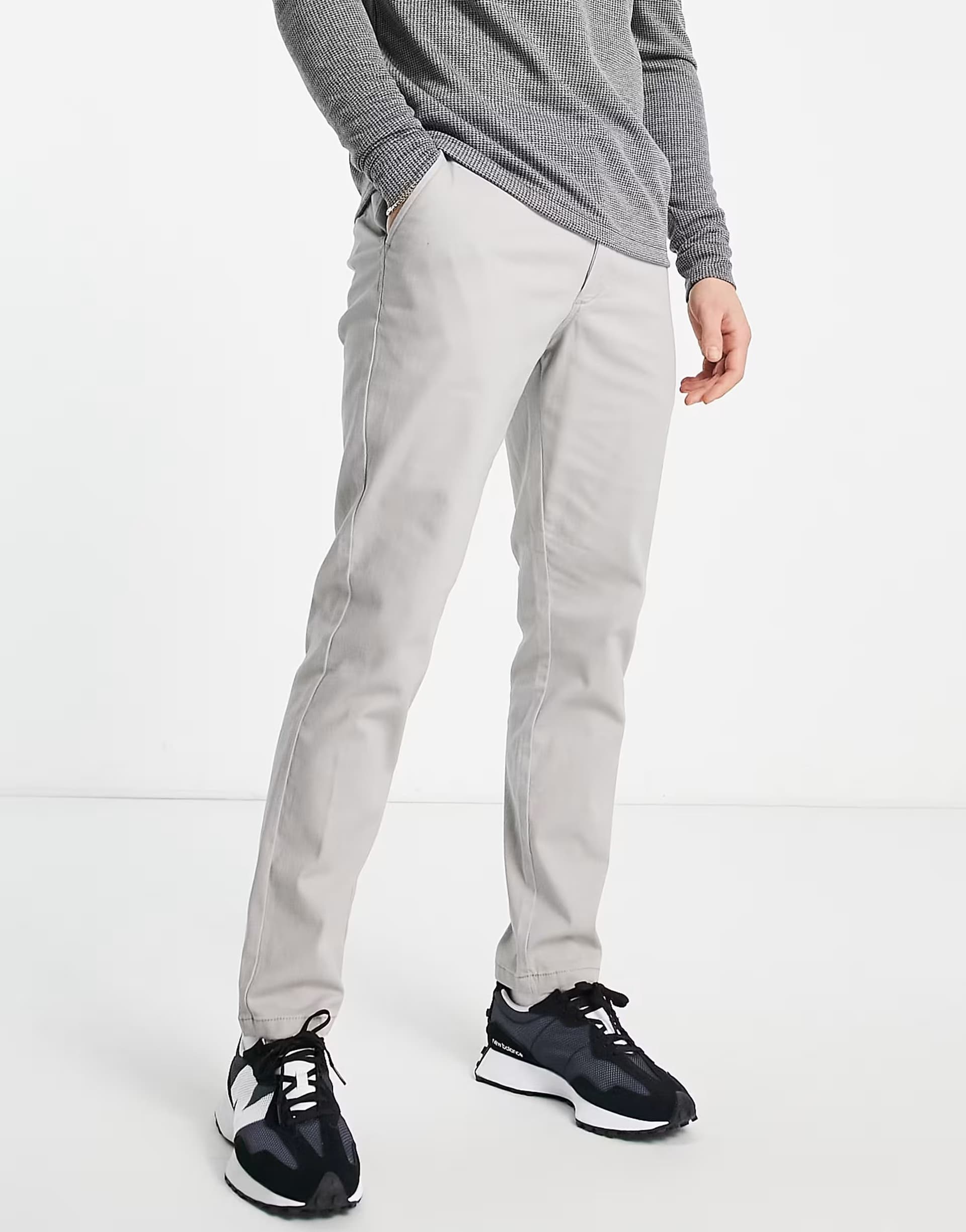 ASOS Jack & Jones slim fit chino in grey