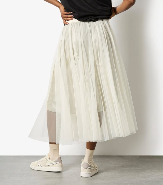 Apricot Women's Stone Sparkle Mesh Tulle Skirt Apricot New Look - 3