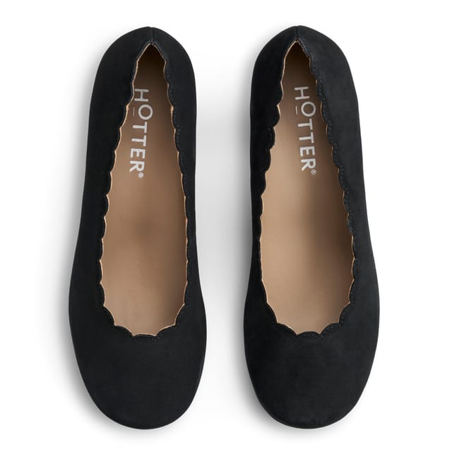Hotter Hotter Women's Wide Fit 'Jive' Court Shoes in Black - 3