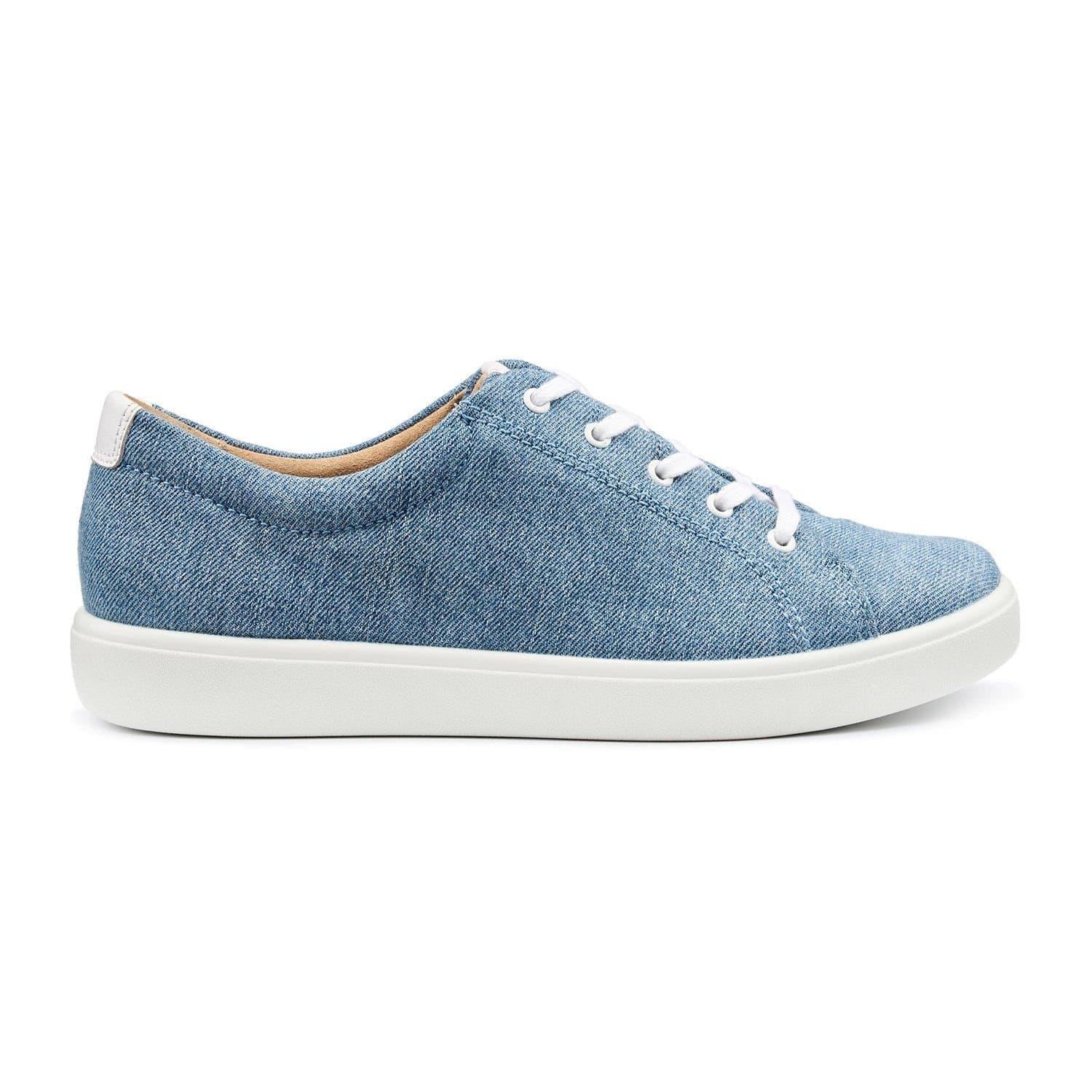 Hotter Hotter Women's Extra Wide 'Molly' Plimsolls in Light Blue