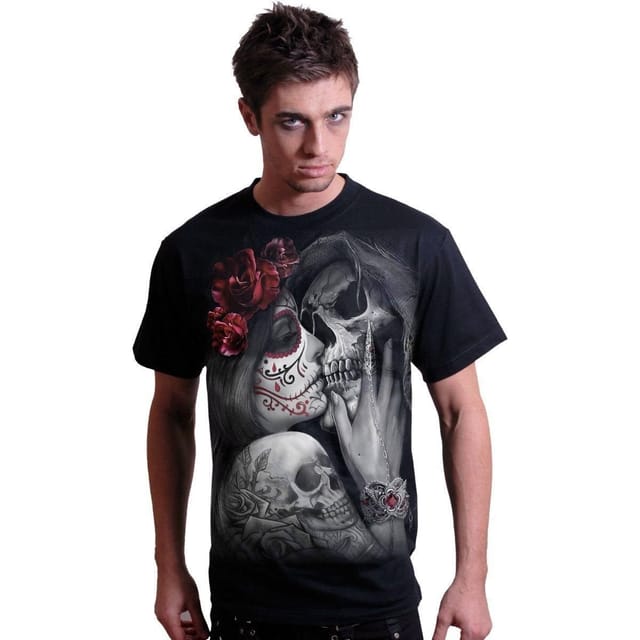 Spiral Spiral Men's DEAD KISS - T-Shirt Black - 3