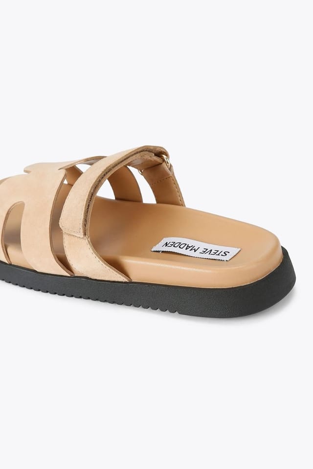 Steve Madden STEVE MADDEN Women's 'Missile 295' Suede Sandals in Beige - 3