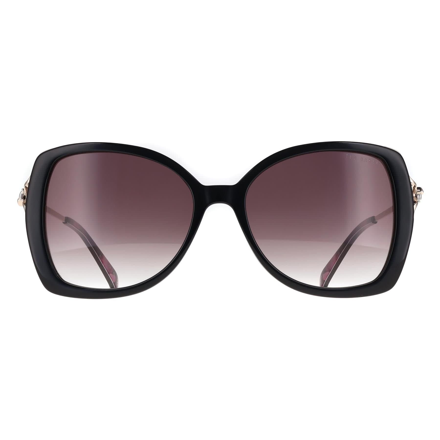Ted Baker Ted Baker Women's Butterfly Gloss Solid Black Dark Grey Gradient TB1773 Vallie