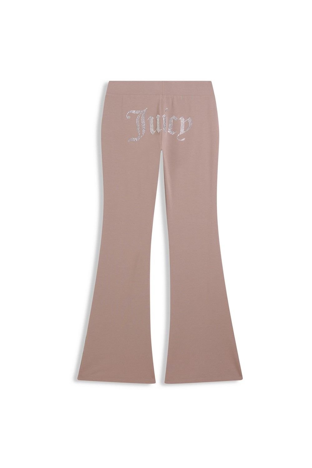 Juicy Couture Juicy Couture Women's Apollo Diamante Jersey Low Rise Pant in Brown - 4