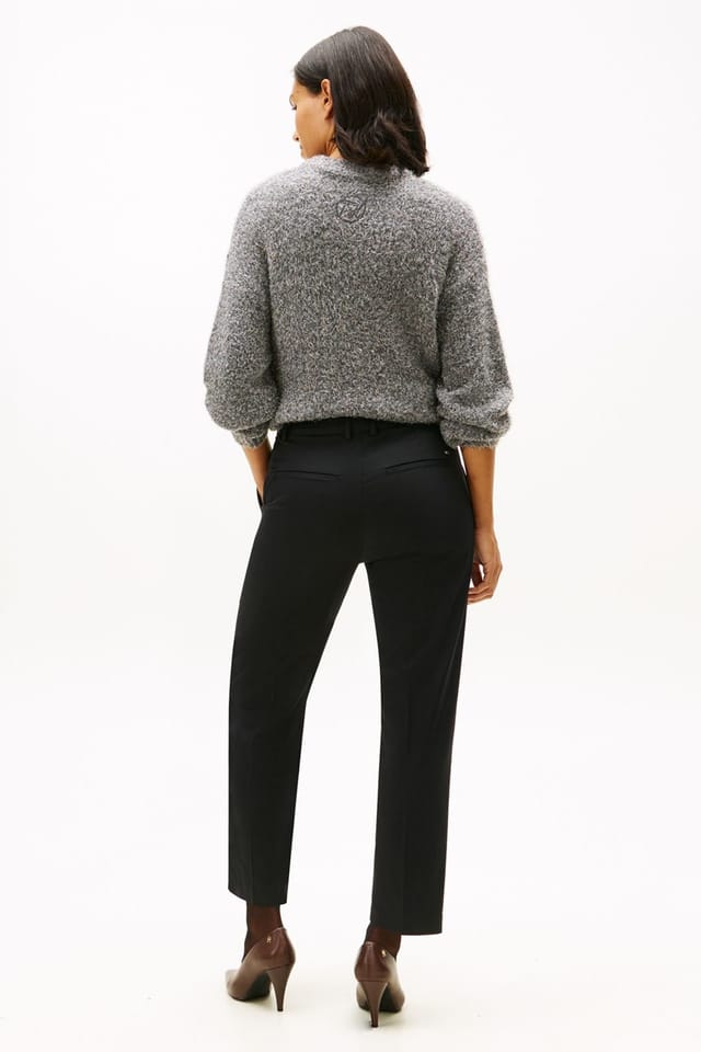Tommy Hilfiger Tommy Hilfiger Women's Co Slim Straight Chino Black - 2