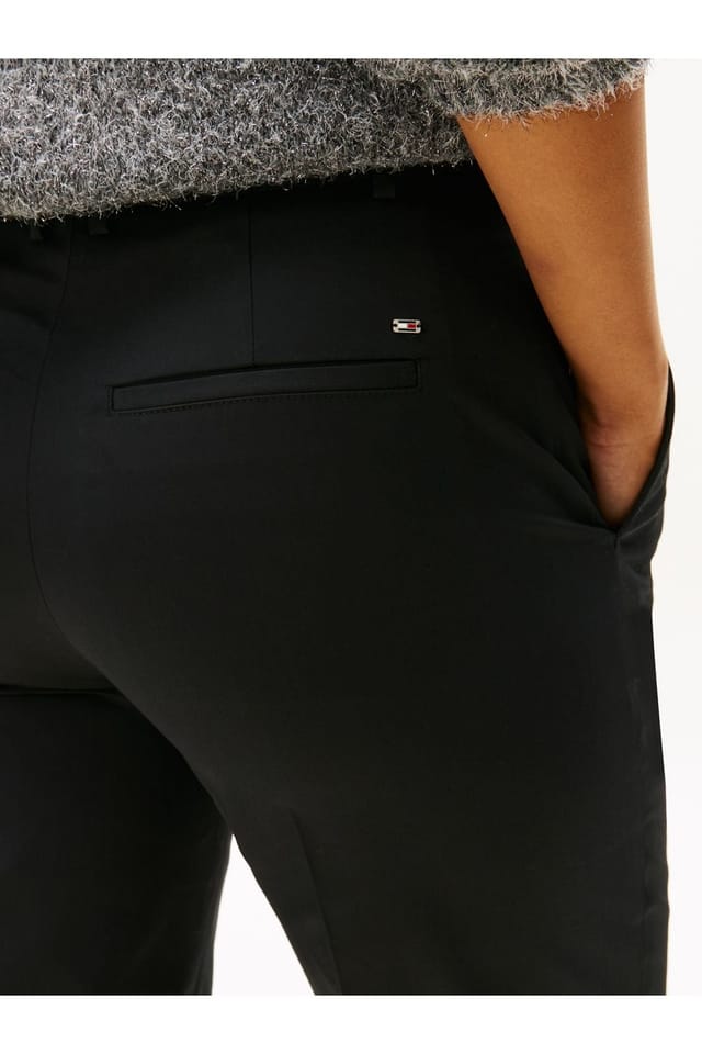 Tommy Hilfiger Tommy Hilfiger Women's Co Slim Straight Chino Black - 3