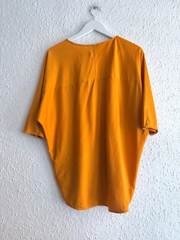 COS Women’s COS Mustard Orange Oversized Batwing Cotton Top UK XS