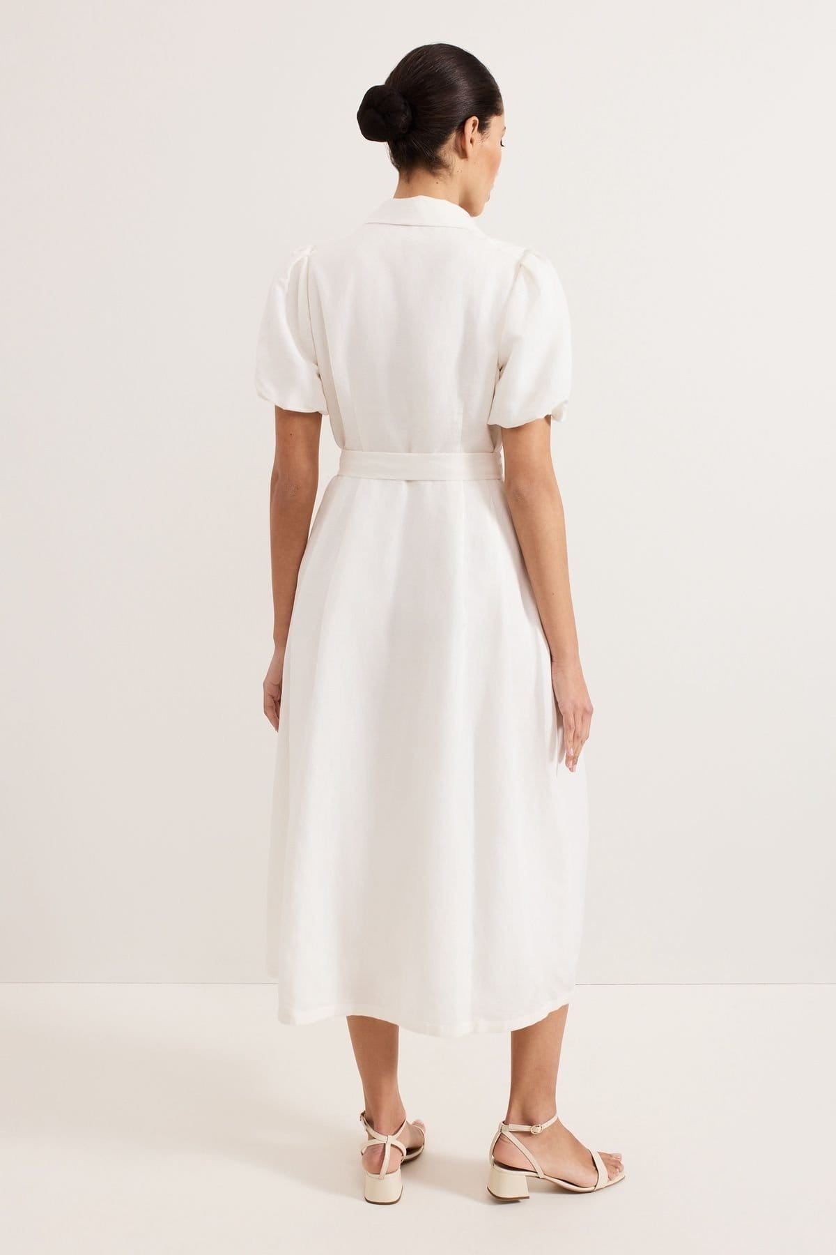 Phase Eight Phase Eight Women's Carlotta Linen Shirt Dress in Warm White - 4