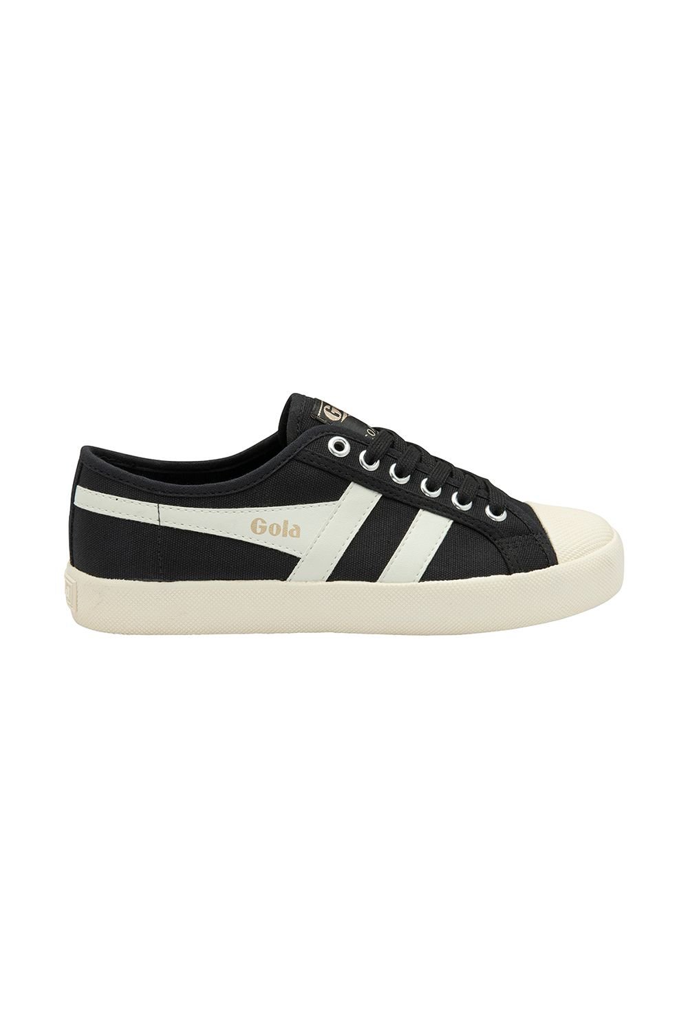 Gola Gola Women's 'Coaster' Canvas Lace-Up Trainers in Black - 2