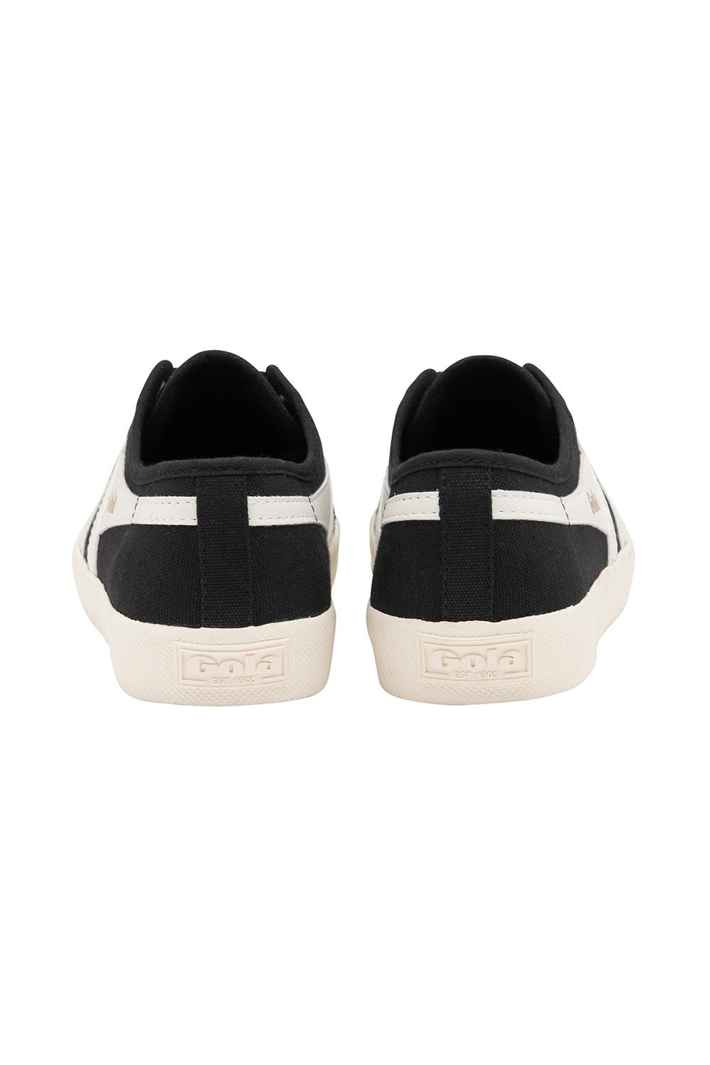 Gola Gola Women's 'Coaster' Canvas Lace-Up Trainers in Black - 4