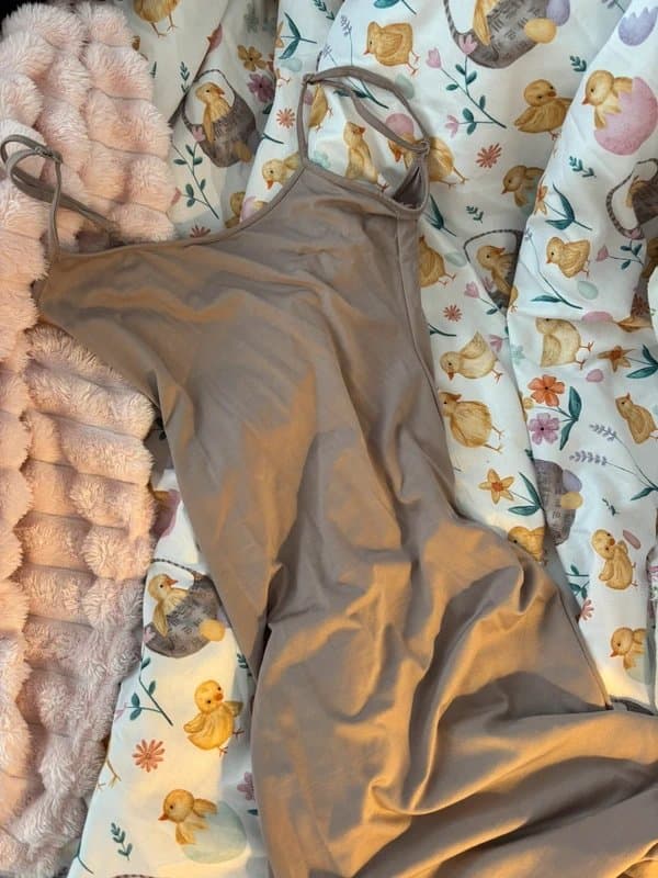 Bershka Bershka taupe maxi dress