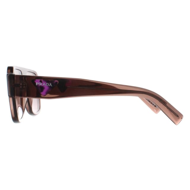 Prada Prada Men's Aviator Transparent Brown Light Brown PR22YS - 3