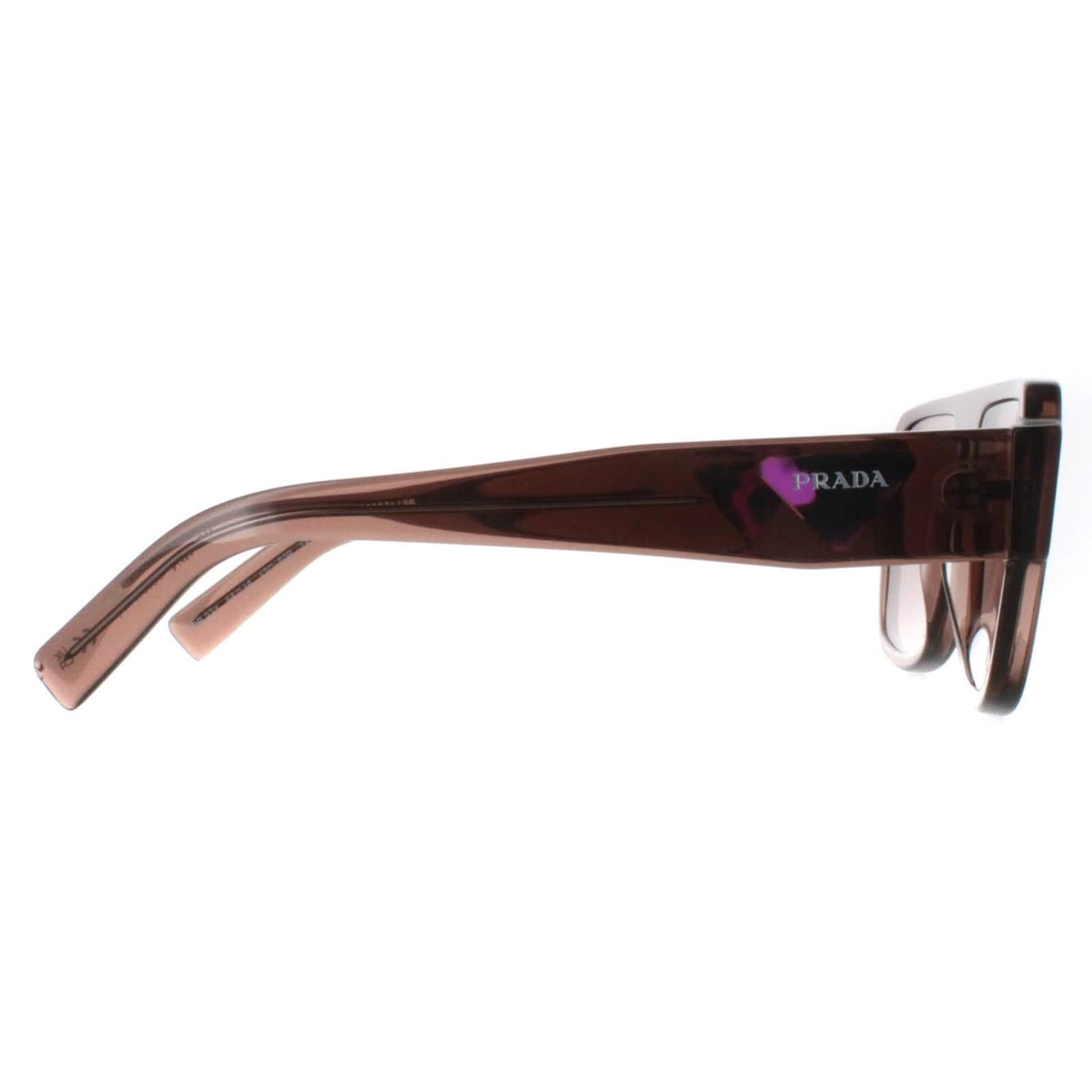Prada Prada Men's Aviator Transparent Brown Light Brown PR22YS - 4