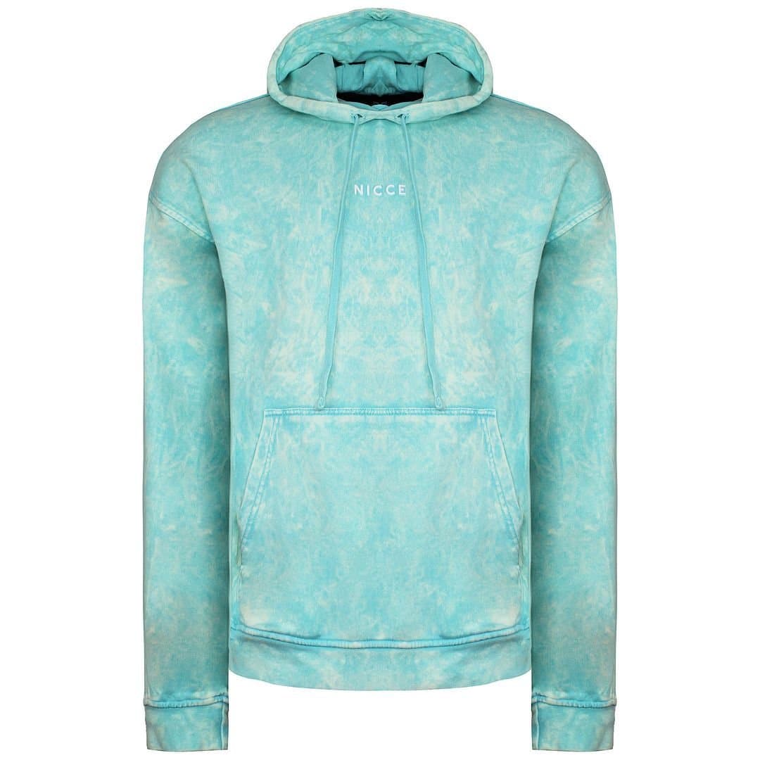 Nicce Nicce Women's Long Sleeve Pullover Aqua Blue Cala Oversized Hoodie