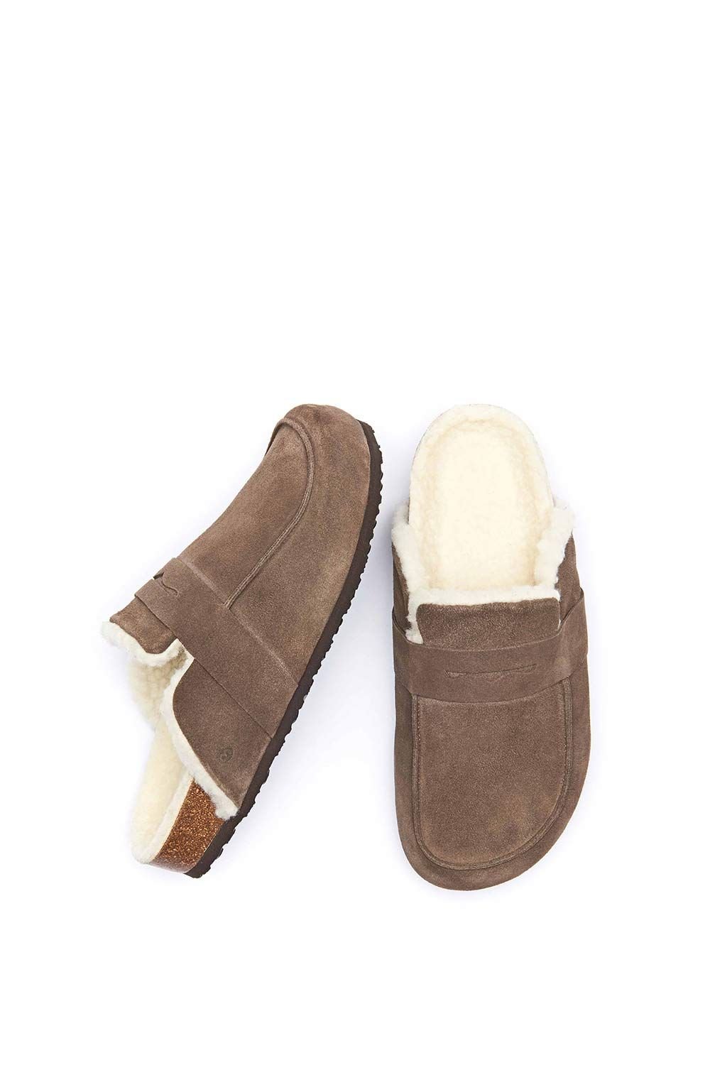 Moshulu Moshulu Women's 'Zinnia' Suede Loafer Mule in Beige - 2