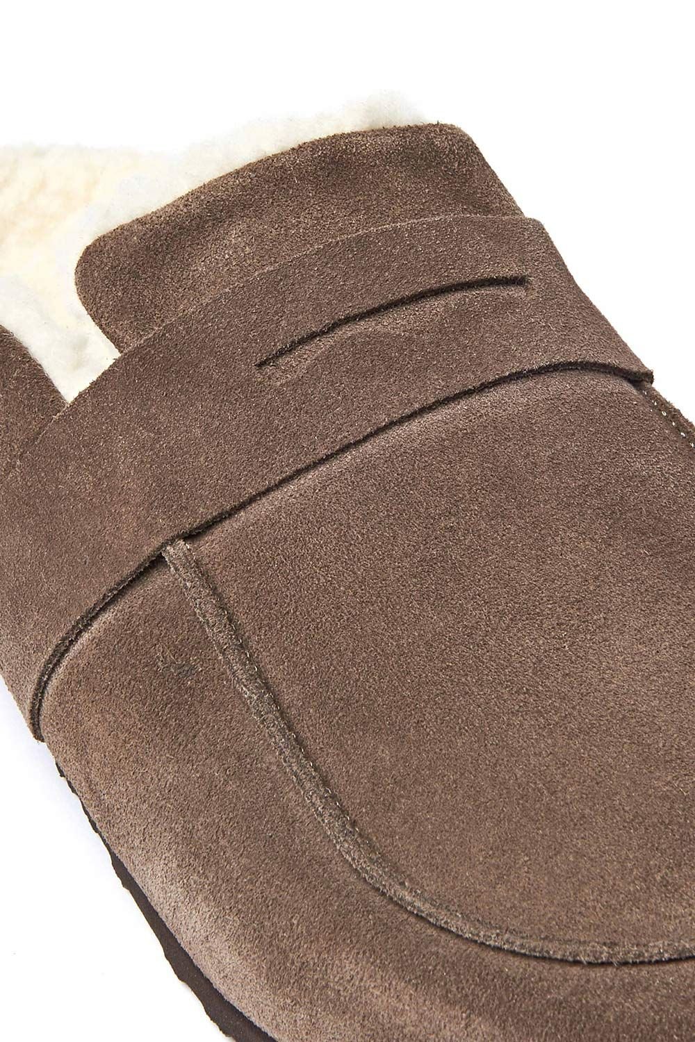 Moshulu Moshulu Women's 'Zinnia' Suede Loafer Mule in Beige - 3