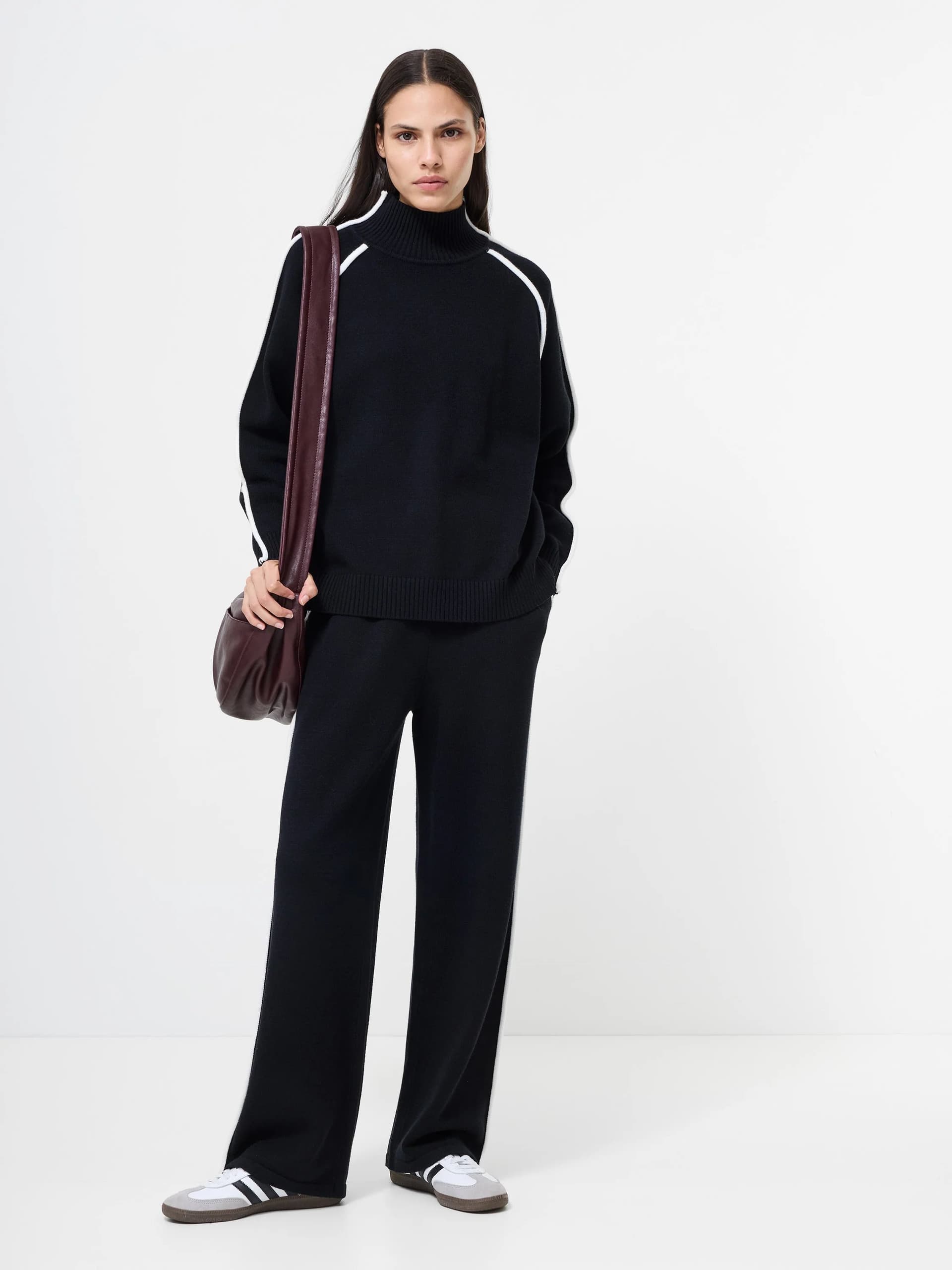 French Connection French Connection Black High Neck Long Sleeve Jumper