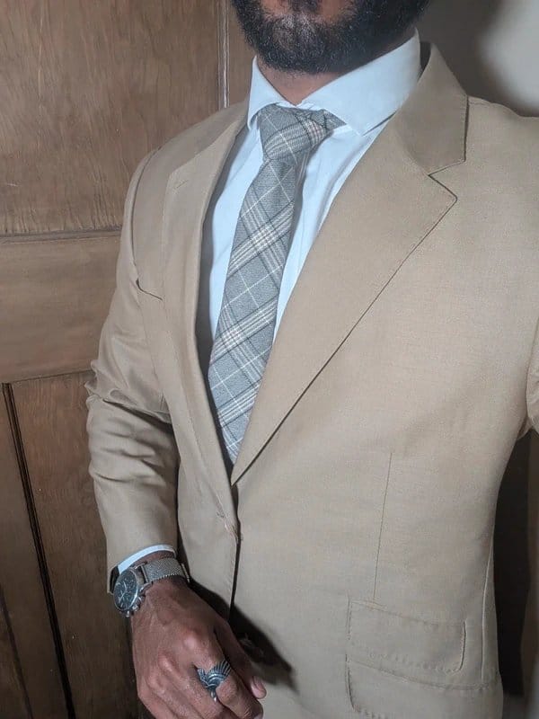 Dolce & Gabbana Mens Dolce & Gabbana Beige Summer Tailored Fit Blazer - 42R (52 EU) - 1