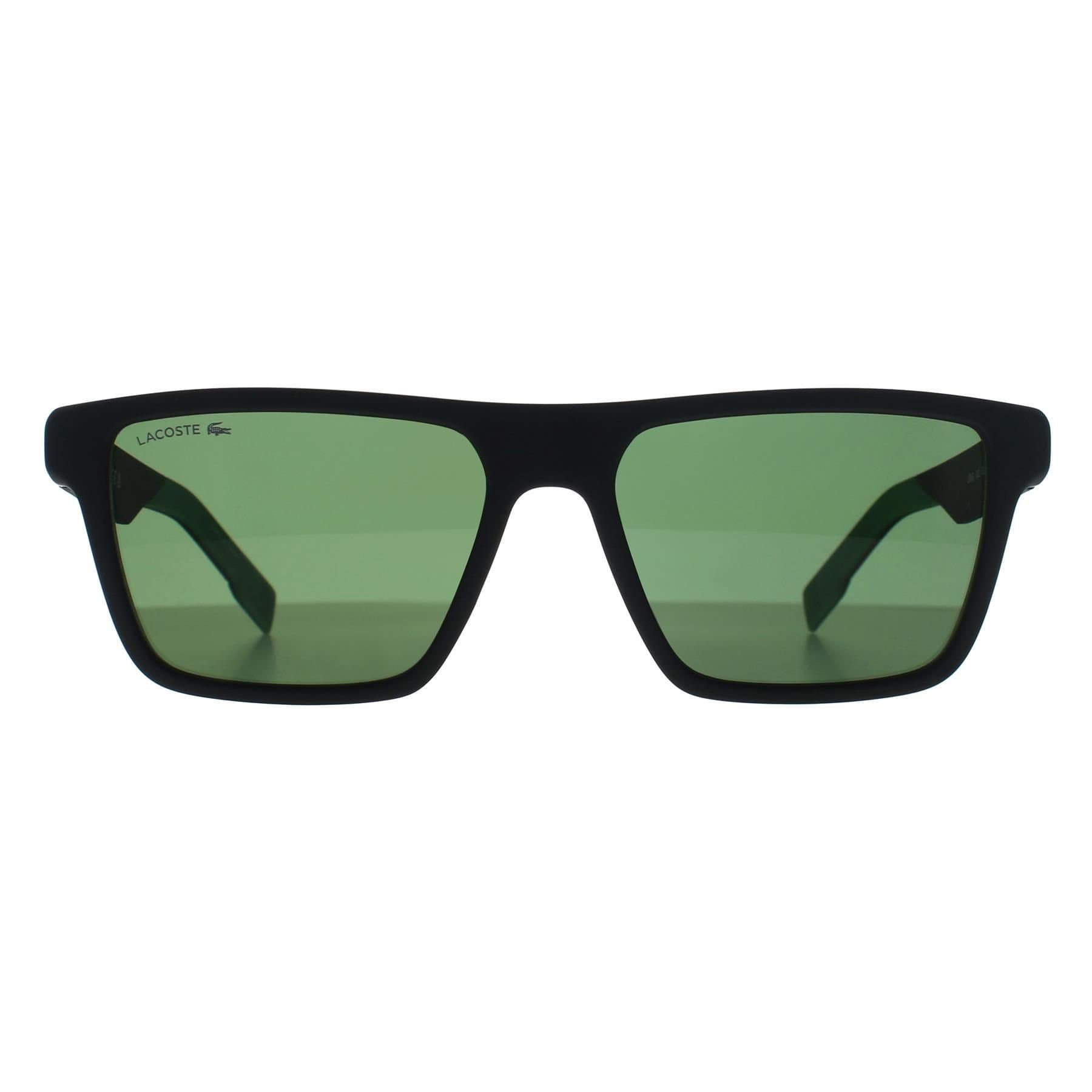 Lacoste Lacoste Men's Rectangle Matte Black Green L998S