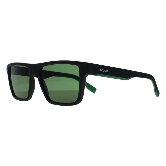 Lacoste Lacoste Men's Rectangle Matte Black Green L998S - 2