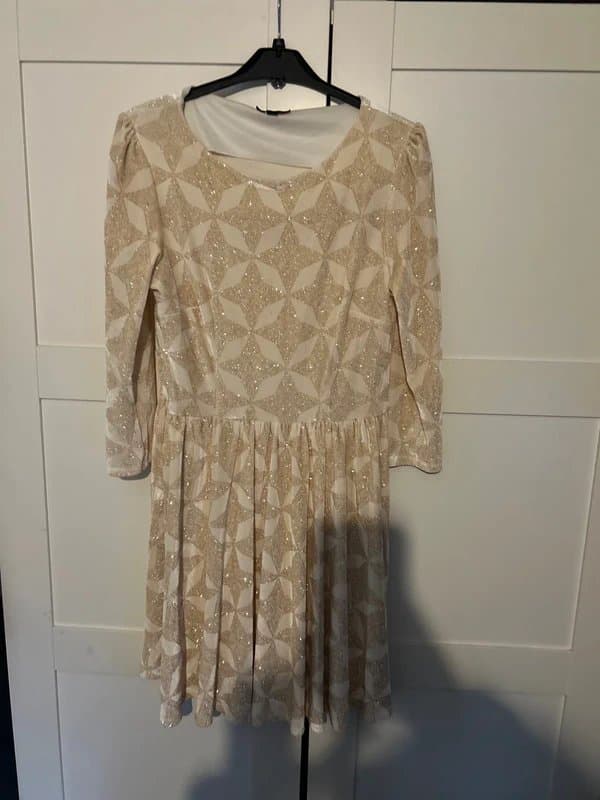 Topshop TopShop Velvet skater dress UK14