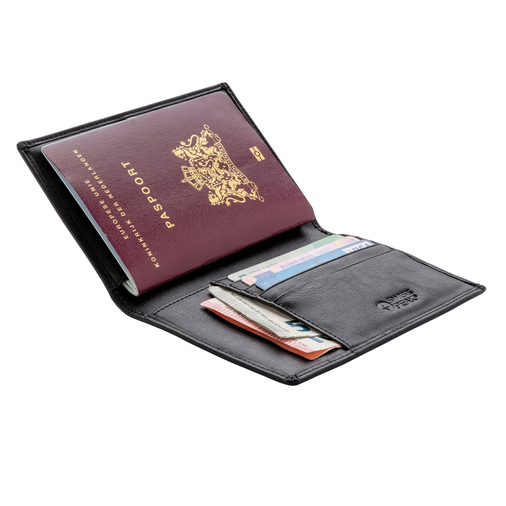 Swiss Peak Swiss Peak Men's RFID Passport Cover in Black - 4