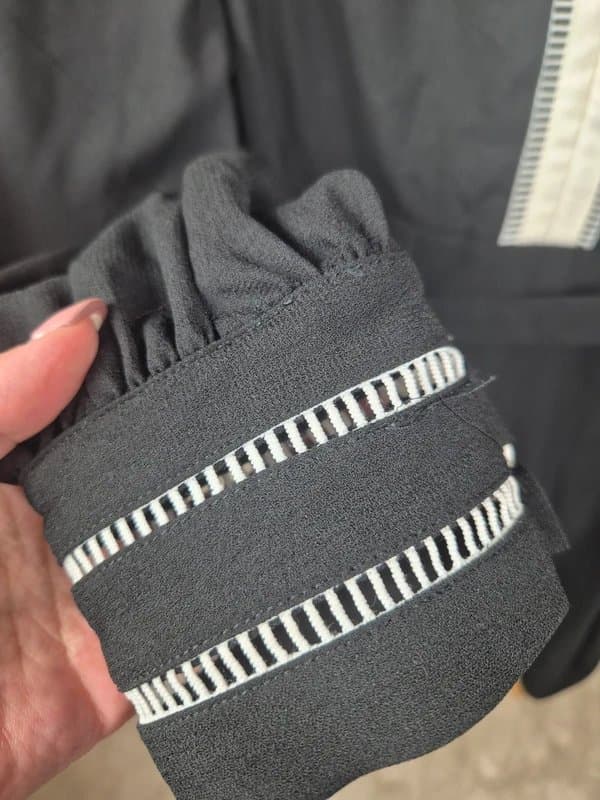 Love & Roses Love & roses black and white contrast zip belted dress size 14