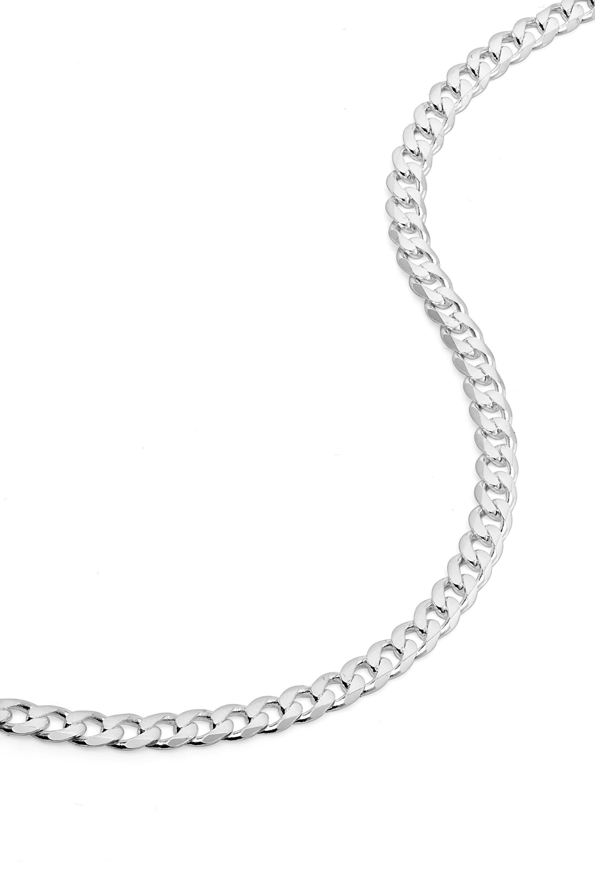 The Fine Collective The Fine Collective Men's Sterling Silver Curb Chain (3.5mm) Necklace 20 inch
