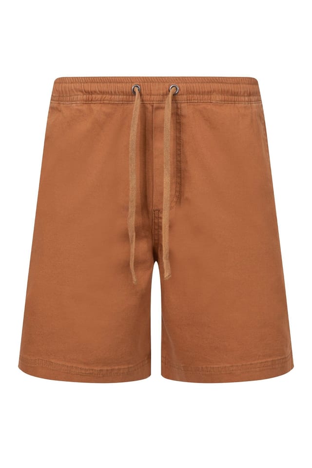 Weird Fish Weird Fish Men's Weston Canvas Shorts in Burnt Orange - 2