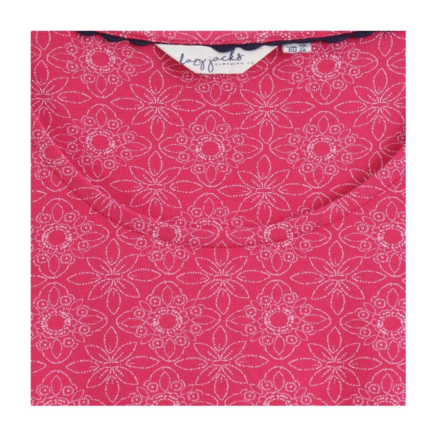 Lazy Jacks Lazy Jacks Women's Geometric Tunic in Pink - 4