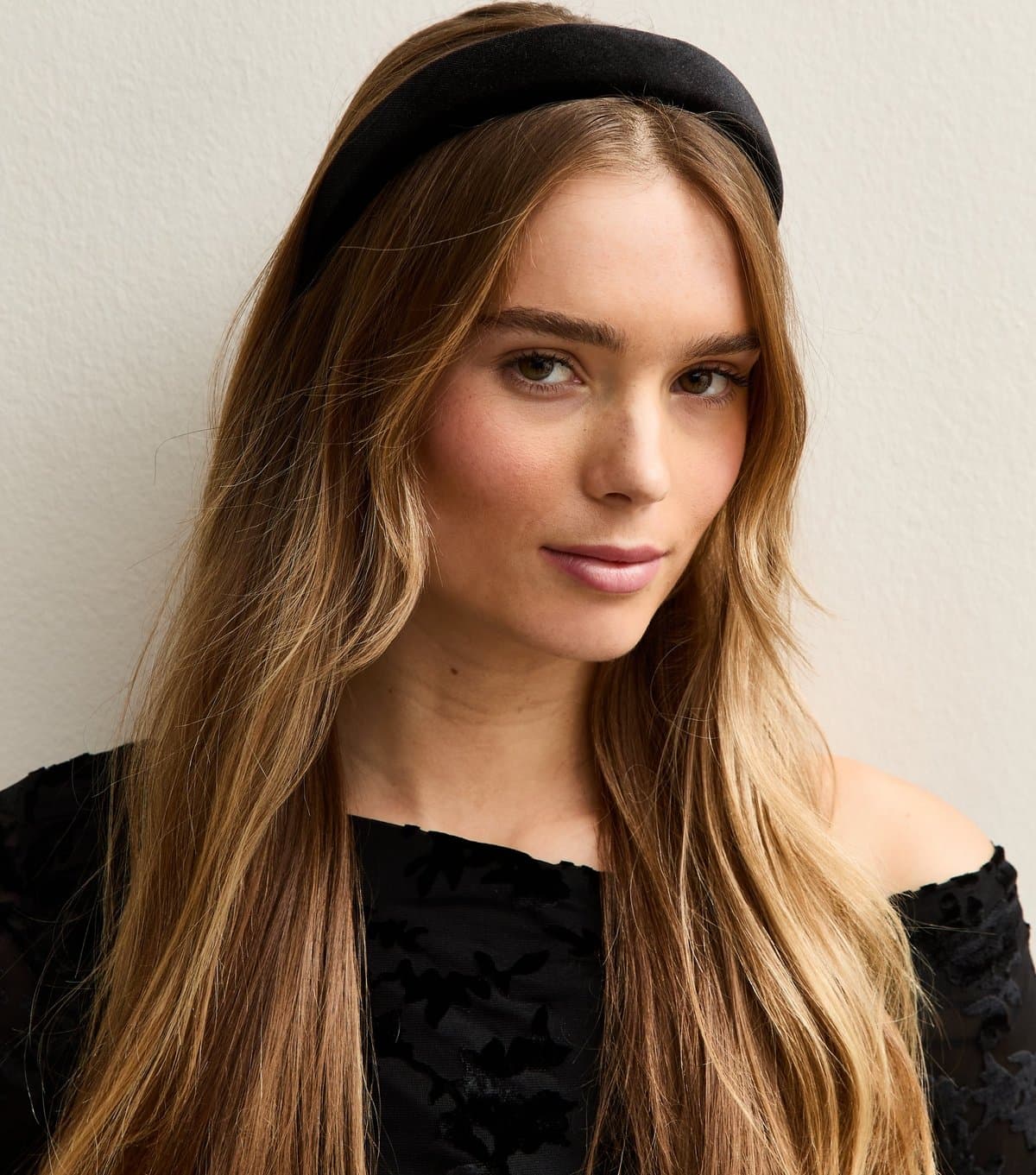 New Look New Look Black Velvet Padded Headband