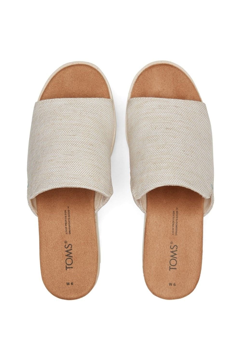 TOMS TOMS Women's Diana Mule Wedge in Natural - 4