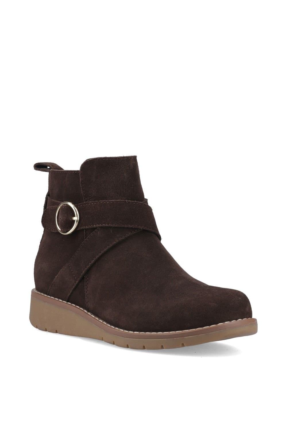 Hush Puppies Hush Puppies Women's Lyra Buckle Boot in Chocolate