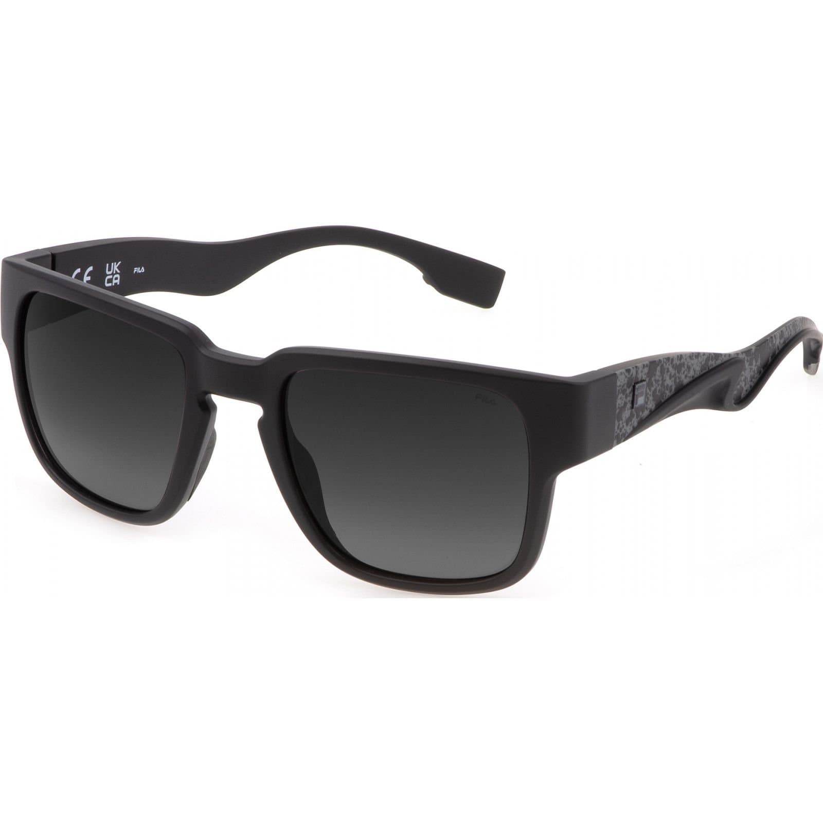 FILA FILA Men's SFI463-53U28P Square/Rectangle Sunglasses in Black