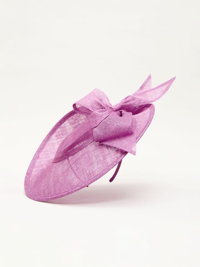 Phase Eight Phase Eight Women's Bow Disc Fascinator in Fuchsia - 2