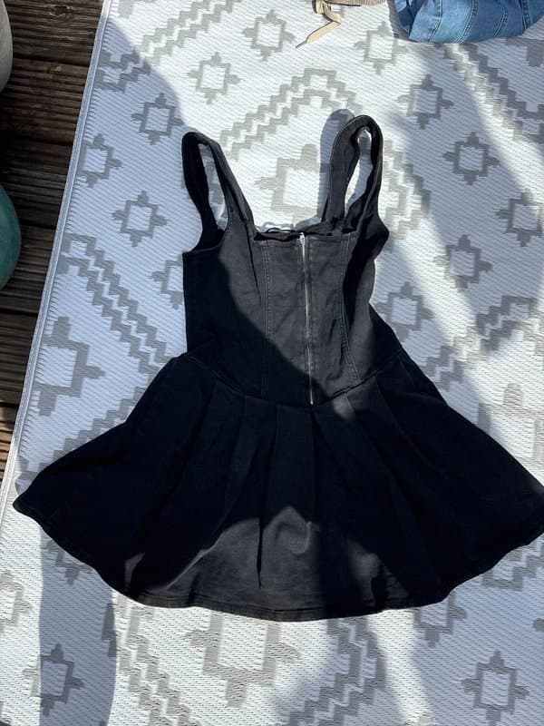ASOS Black denim dress