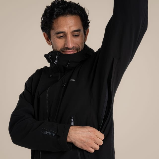 Craghoppers Craghoppers Men's Dynamic Pro Stretch Waterproof Breathable Jacket in Black - 2