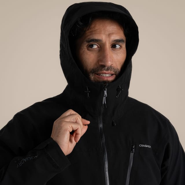 Craghoppers Craghoppers Men's Dynamic Pro Stretch Waterproof Breathable Jacket in Black - 3