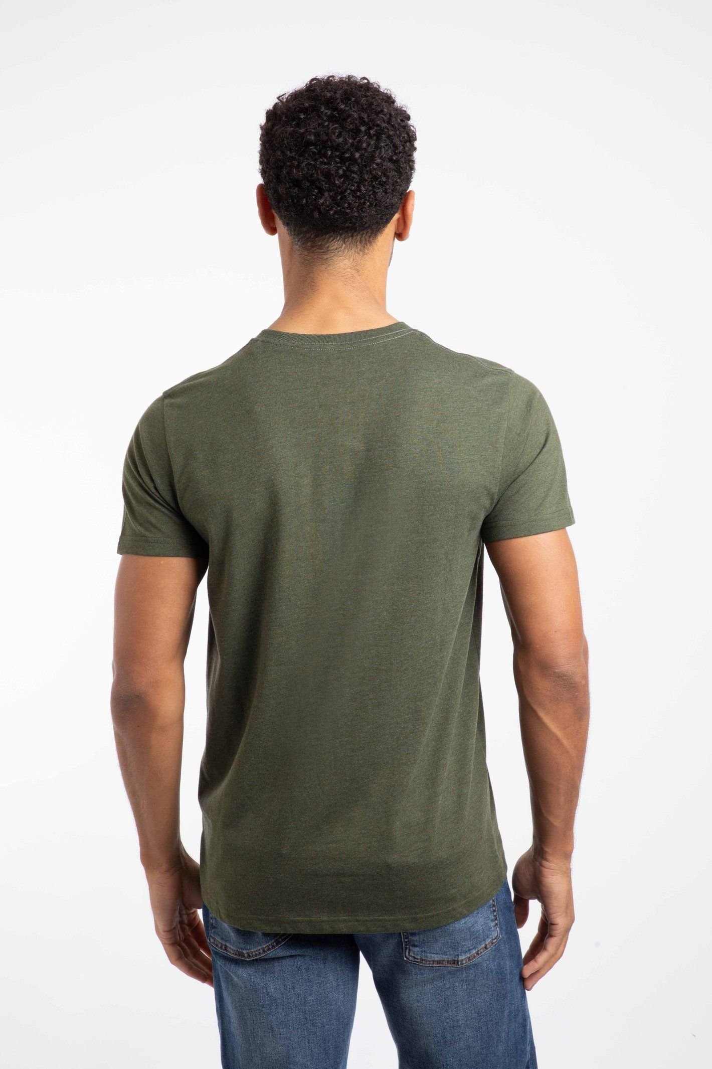 Weird Fish Weird Fish Men's Hooked Branded T-Shirt in Dark Green - 3