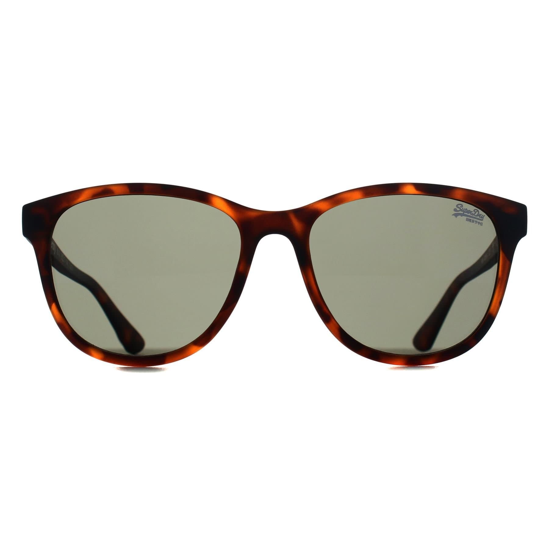 Superdry Superdry Women's Square Matte Tortoise Green SDS-LIZZIE in Brown