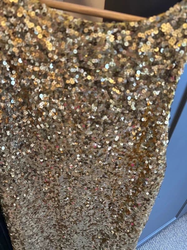 Never Fully Dressed Never fully dressed sequin back mini dress swing Christmas party day outfit